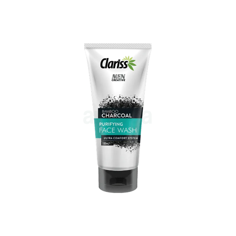 Clariss Men’s Purifying Face Wash – Bamboo Charcoal (100ml)